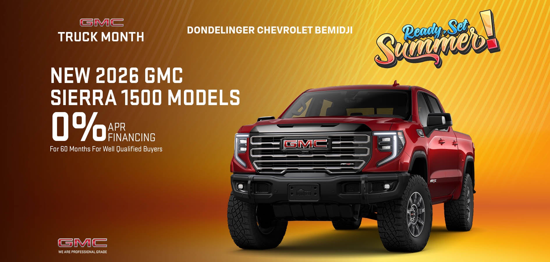 NEW 2026 GMC
SIERRA 1500 MODELS